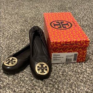 Classic Reva Ballet in medium brown with gold